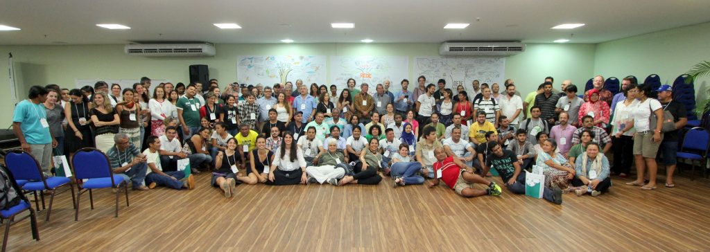 Participantes do 1o seminário de Monitoramento e Manejo Participativo, reunidos em Manaus. Foto: João Freire/ICMBio