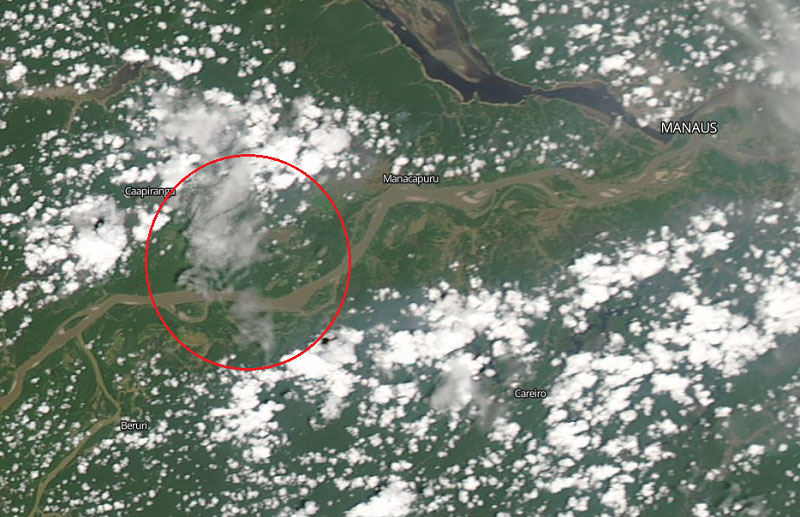 Resultado de imagem para imagem satÃ©lite mostra nuvem de fumaÃ§a de queimada da amazonia